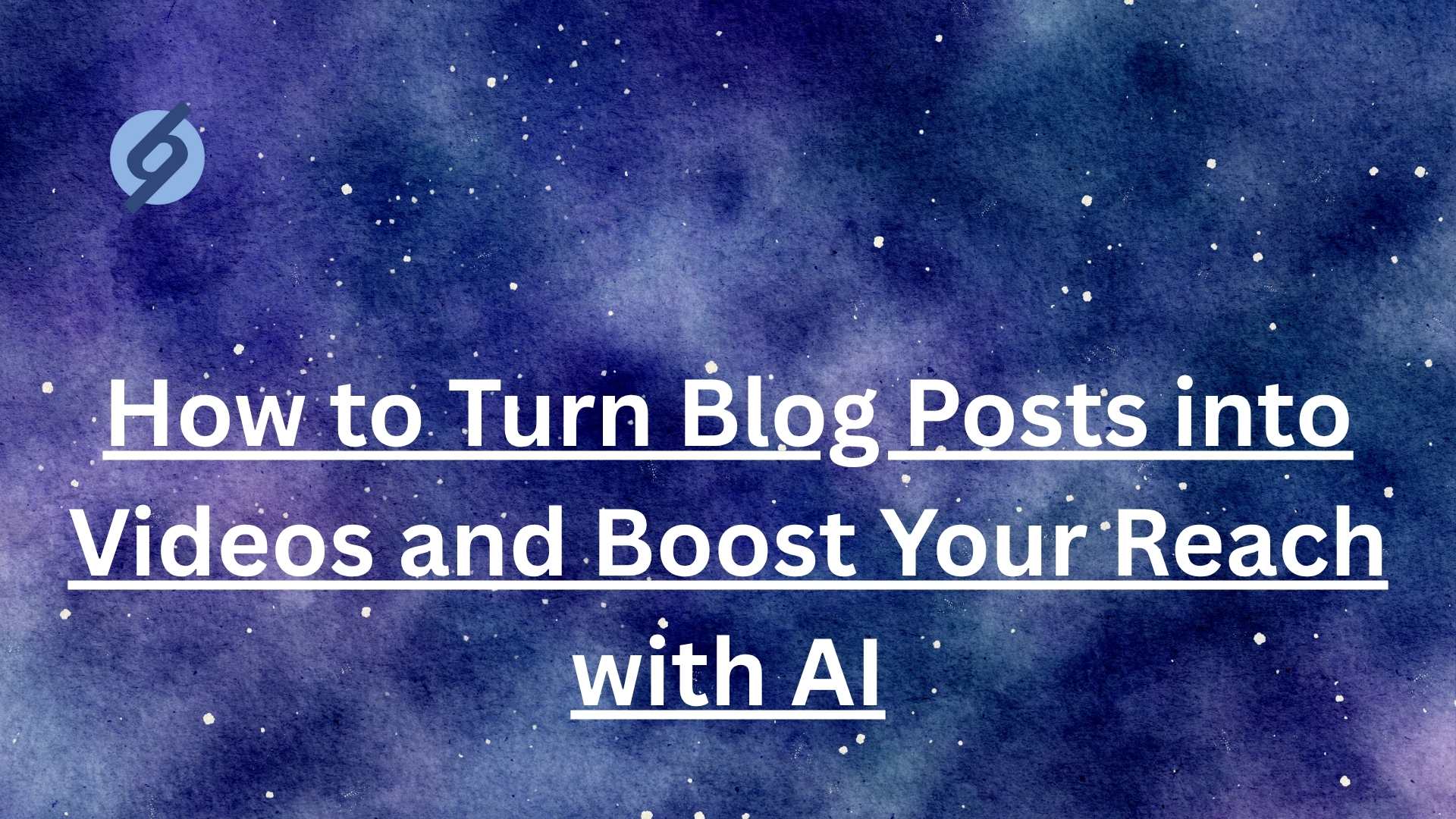 turn blog posts into videos